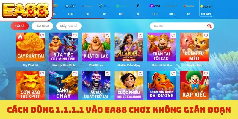 Cách dùng 1.1.1.1 vào EA88 chơi không gián đoạn